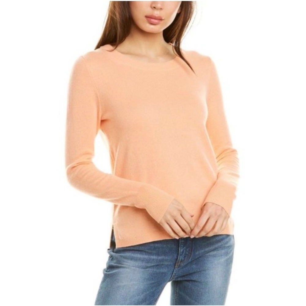 J.Crew Cashmere Slim-Fit Crewneck Sweater Womens Peach Pastel Orange Large
K1313